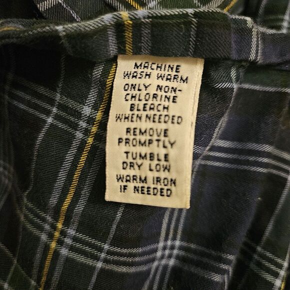 Ralph Lauren Button Down Shirt Men's Size L Classic Fit Blue‎ Green Yellow Plaid - Picture 5 of 6